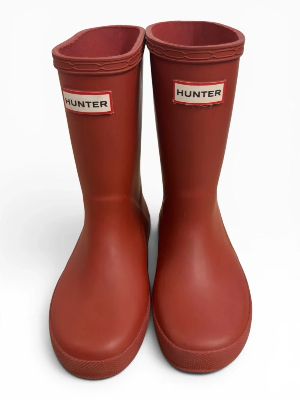 Hunter Kids Original First Classic Rain Boots Red Waterproof Rubber Youth US 11